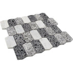 Black and Gray Terrazzo Picket Mosaic Tile | Tile Club