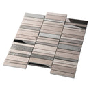 Villa Rapids Gray Marble & Glass Mosaic Tile | Tile Club