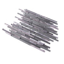 Waterfall Haze Linear Glass & Metal Mosaic Tile | Tile Club