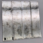 3x12 Beveled Antique Mirror Glass Subway Tile | Tile Club