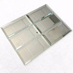 3x6 Beveled Clear Mirror Glass Subway Tile