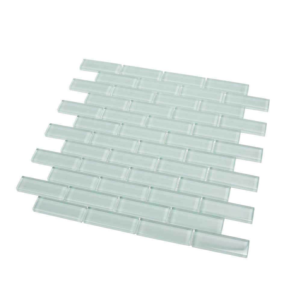 Pale Aqua Glass Brick Tile | Tile Club
