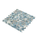 Blue Pearl Herringbone Mosaic Tile | Tile Club