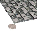 Breeze Silver Glass Mosaic Tile | Tile Club