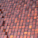 Brown Foil And Frosted Square Mosaic Tile | Tile Club