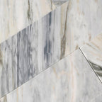 Calacatta Bluette Honed Marble Subway Tile 4x12 | Tile Club