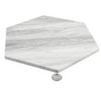 Calacatta Bluette Marble 10" Honed Hexagon Tile | Tile Club