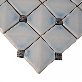 Chateau Blue Square Ceramic Mosaic Tile | Online Tile Store with Free ...