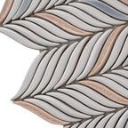 Chateau White Sprig Ceramic Mosaic Tile | Tile Club