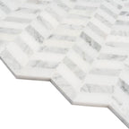 Contemporary Chevron Marble Mosaic Tile | Tile Club
