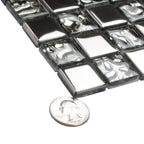 Crystile Silver Glass Mosaic Tile | Tile Club