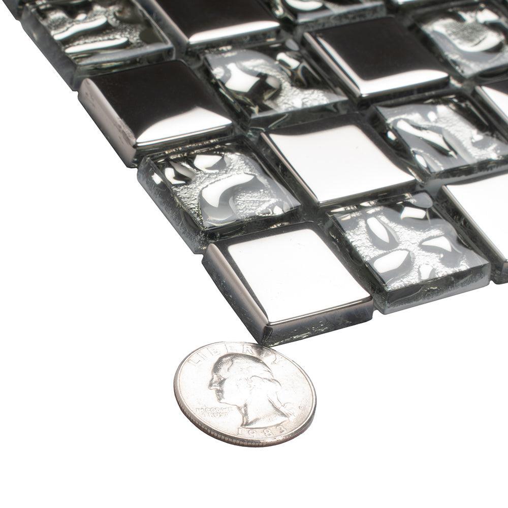 Crystile Silver Glass Mosaic Tile | Tile Club