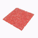 Diamond Red Glass Pebble Mosaic Tile | Tile Club