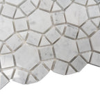 Enigma Bianco Carrara Marble Mosaic Tile | Tile Club