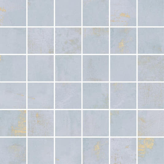 Gilded Age Blue Porcelain Mosaic | Tile Club