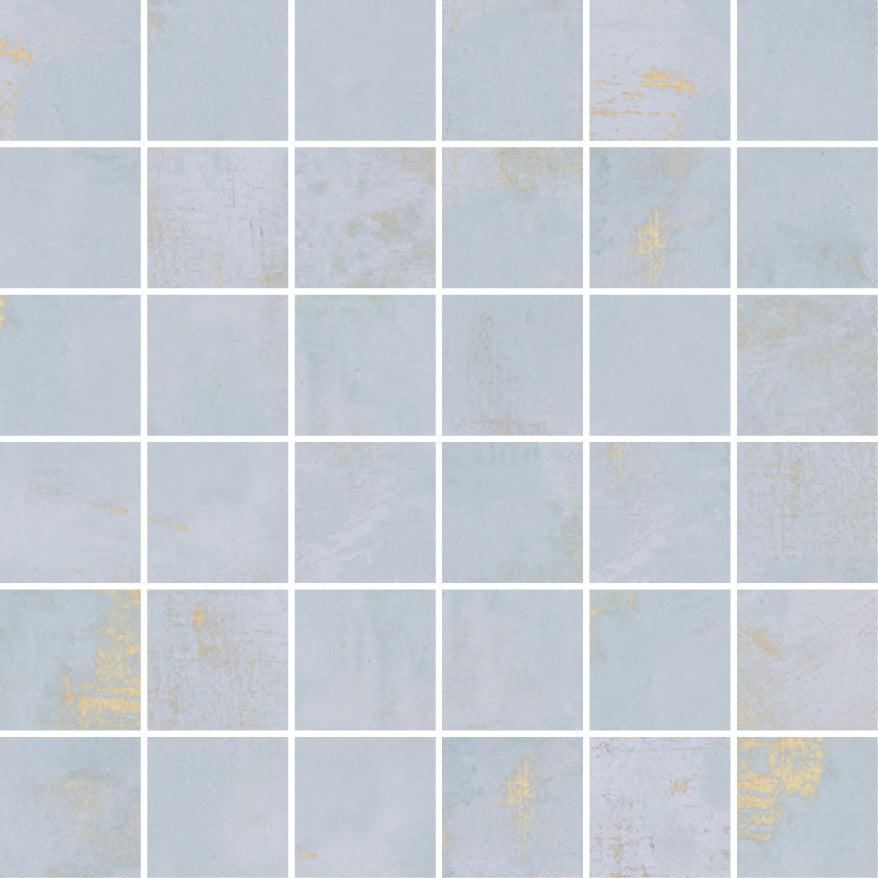 Gilded Age Blue Porcelain Mosaic | Tile Club