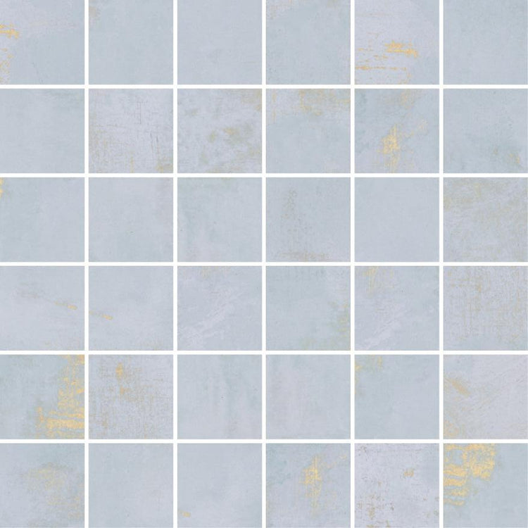 Gilded Age Blue Porcelain Mosaic | Tile Club