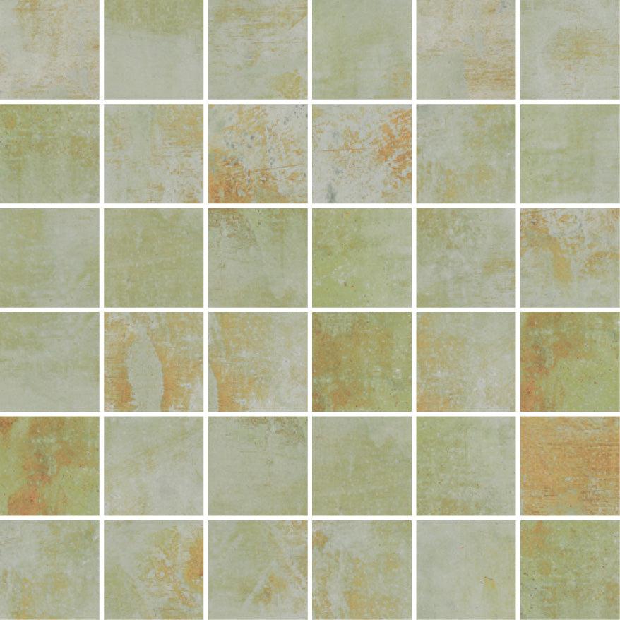 Gilded Age Green Porcelain Mosaic | Tile Club