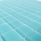 Glacier Aqua 1X1 Frosted Glass Tile | Tile Club