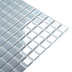 Glacier Aura Gray 1X1 Polished Glass Tile | Tile Club