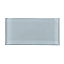 Glacier Aura Gray 3X6 Polished Glass Tile Position: 1