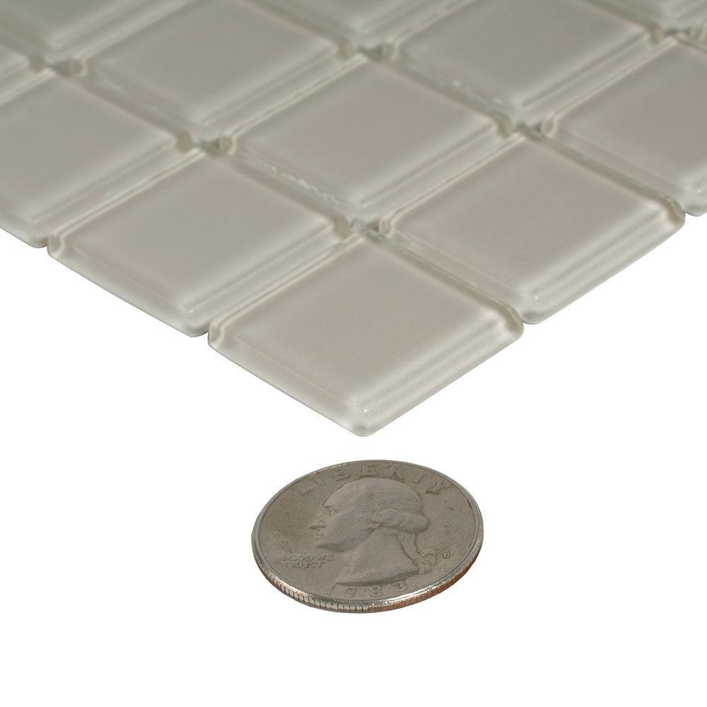 Glacier Beach 1X1 Polished Glass Tile Sample | Tile Club