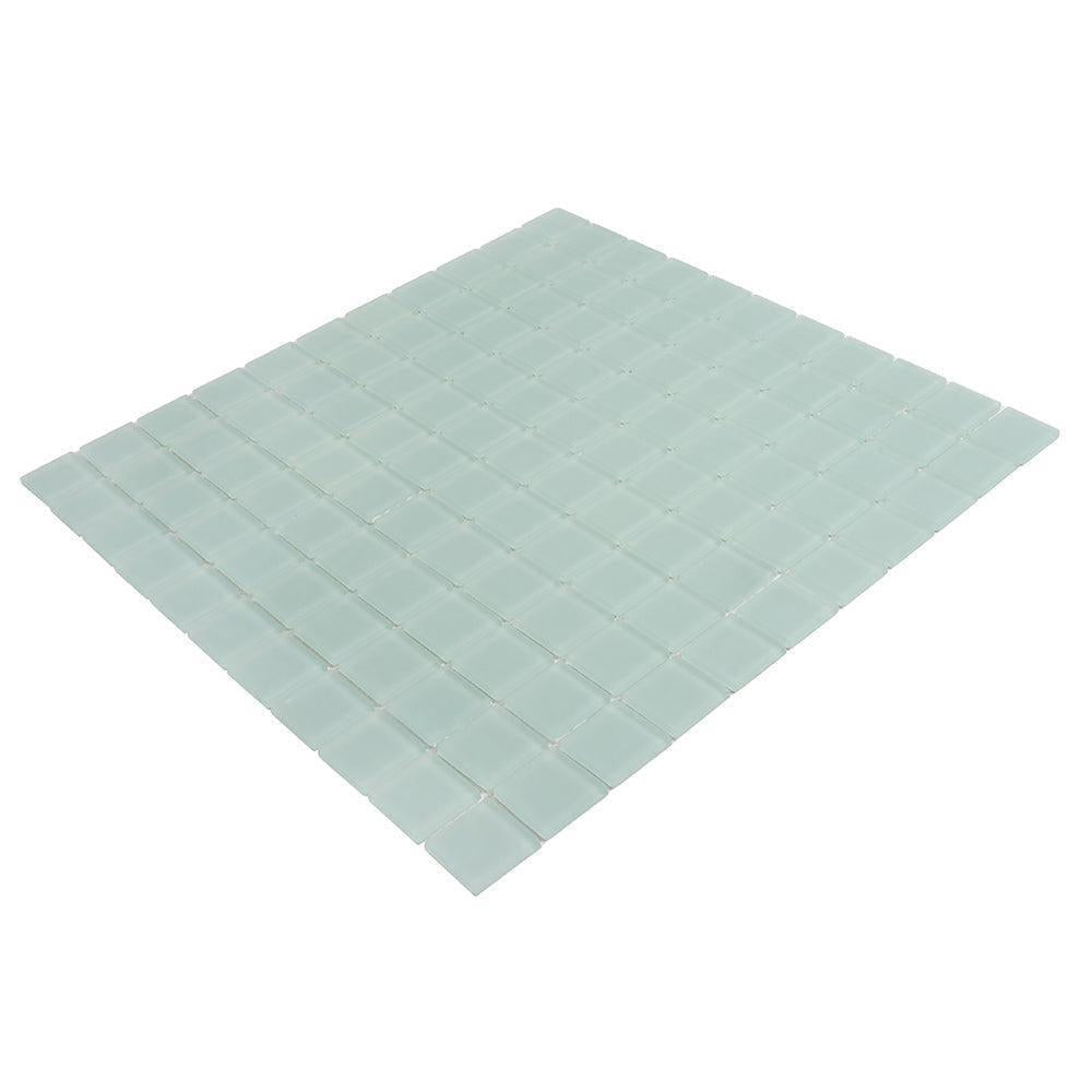 Glacier Breeze 1X1 Frosted Glass Tile | Tile Club