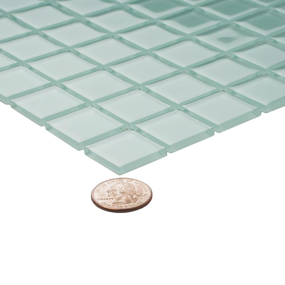 Glacier Breeze 1X1 Polished Glass Tile | Tile Club