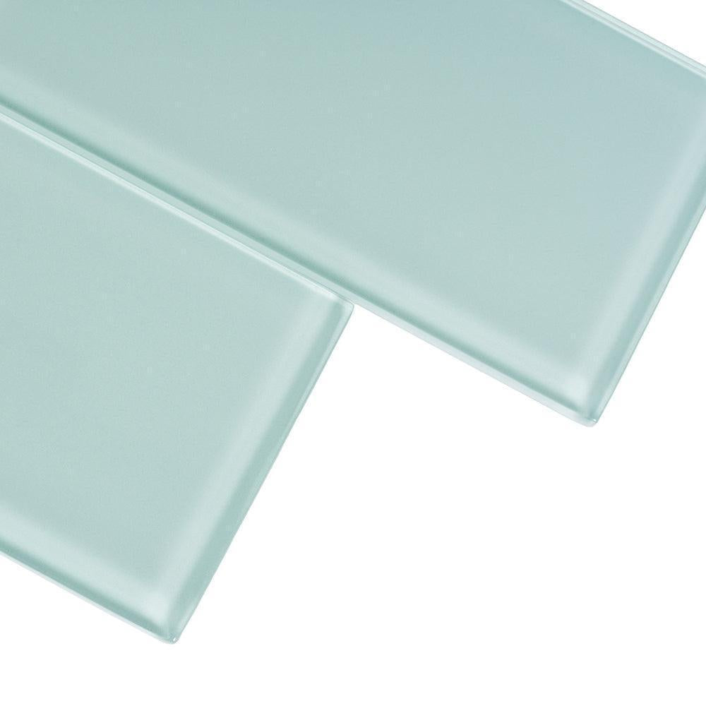 Glacier Breeze 3X12 Polished Glass Tile | Tile Club