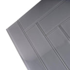 Glacier Dark Gray 3"x12" Polished Glass Tile | Tile Club