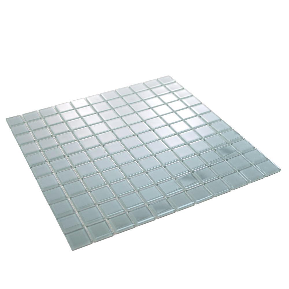 Glacier Gray 1X1 Polished Glass Tile | Tile Club