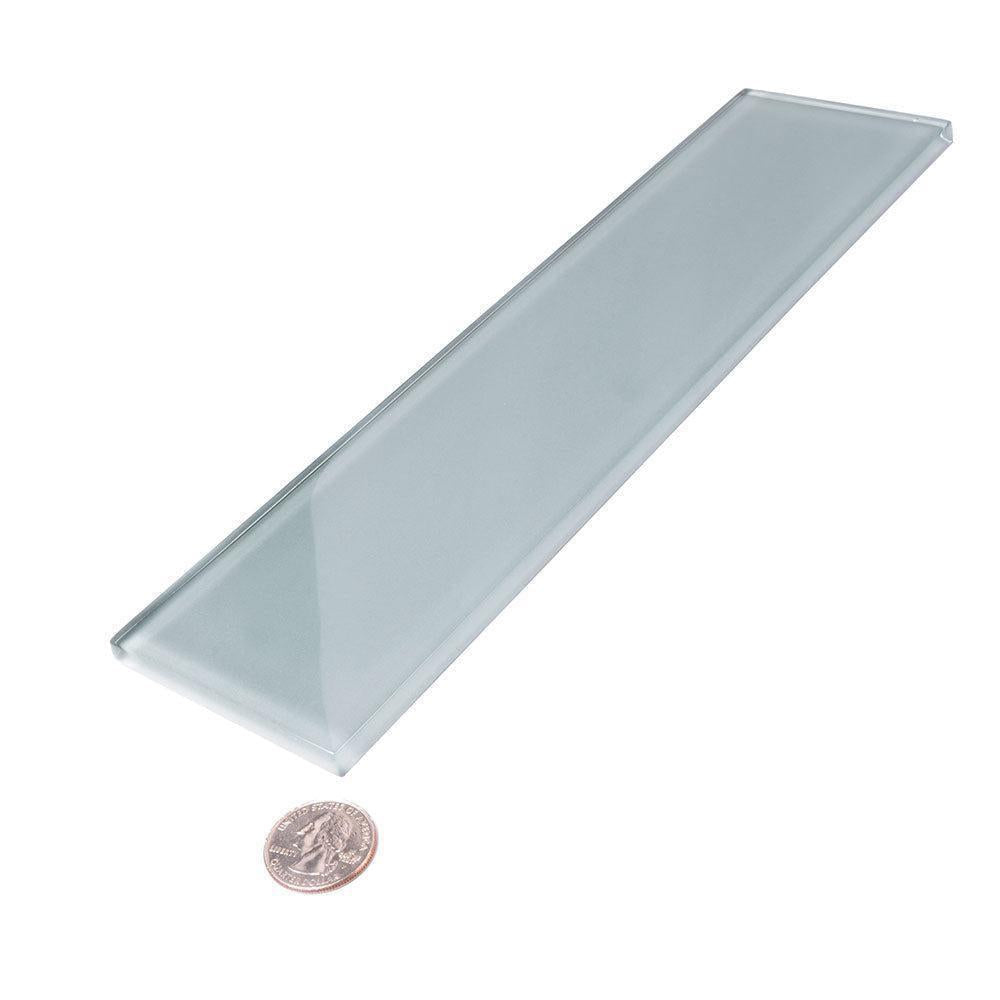Glacier Gray 3X12 Polished Glass Tile | Tile Club