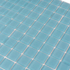 Glacier Laguna Blue 1X1 Frosted Glass Tile | Tile Club