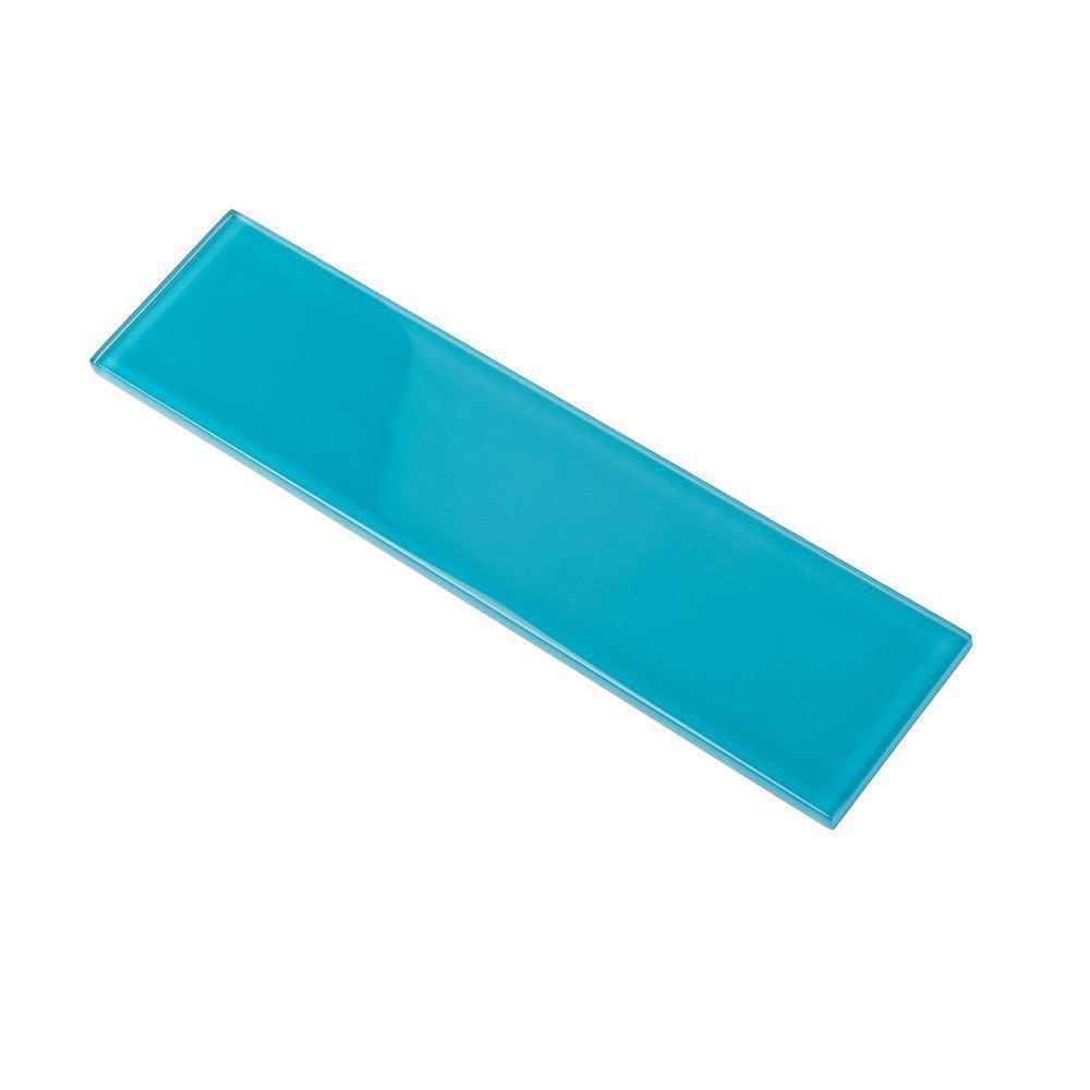 Glacier Laguna Blue 3X12 Polished Glass Tile | Tile Club