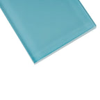 Glacier Laguna Blue 3X6 Polished Glass Subway Tile | Tile Club