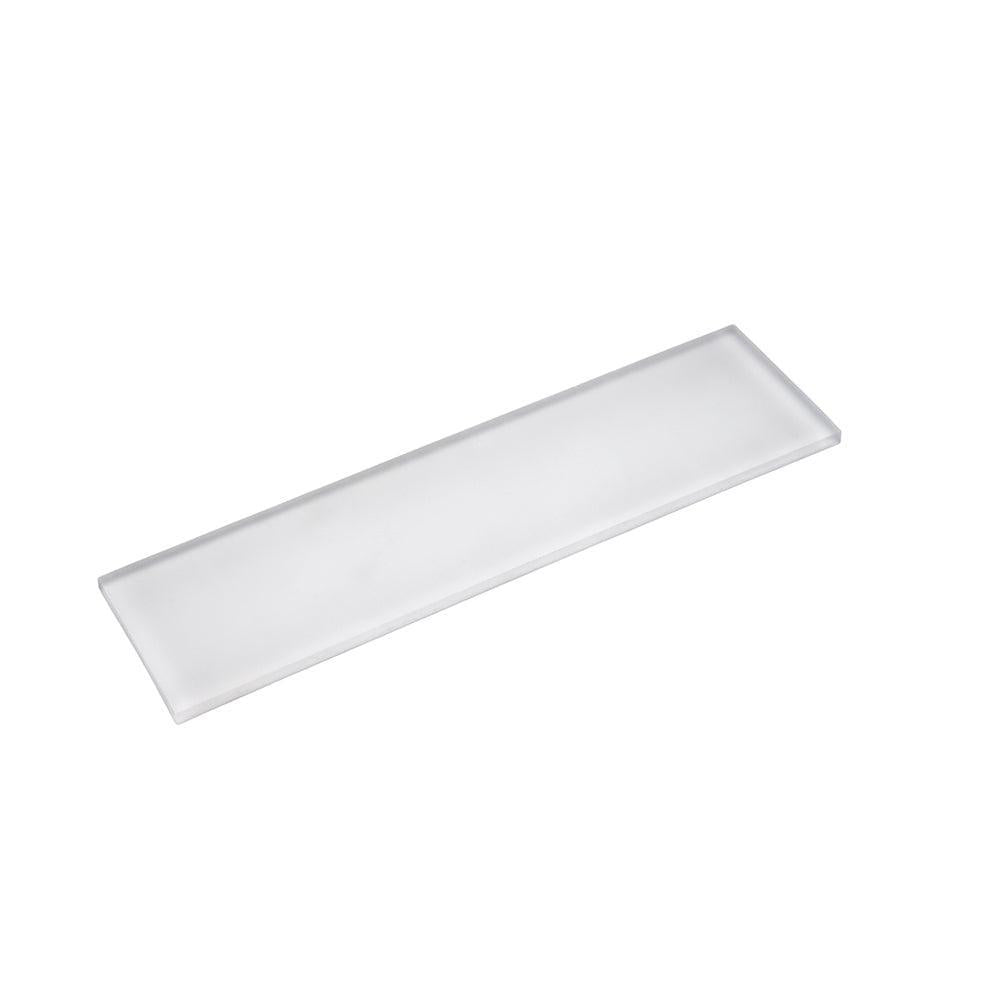 Glacier Pure White 3X12 Frosted Glass Tile | Tile Club