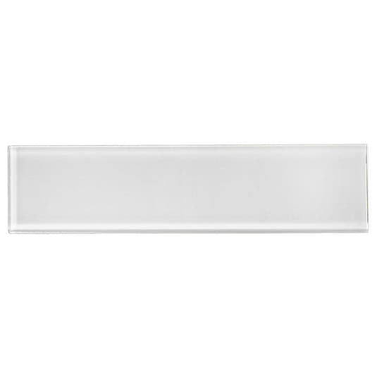 Glacier Pure White 3X12 Polished Glass Tile