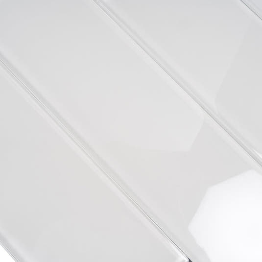 Glacier Pure White 4X16 Polished Glass Tile | Tile Club