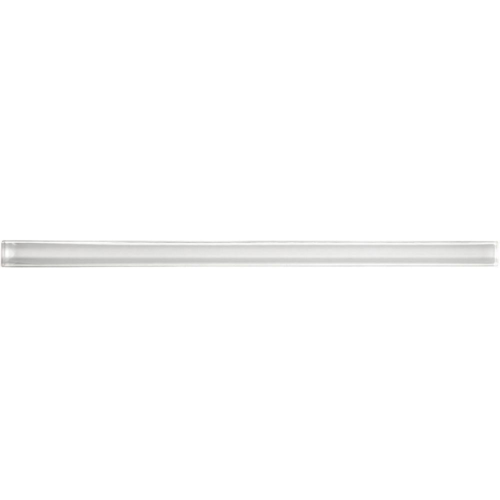 Glacier Pure White Frosted Glass Pencil Liner Position: 1
