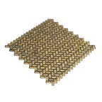 Gold Herringbone Mosaic Tile | Tile Club