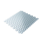 Gray Penny Round Glass Tile | Tile Club