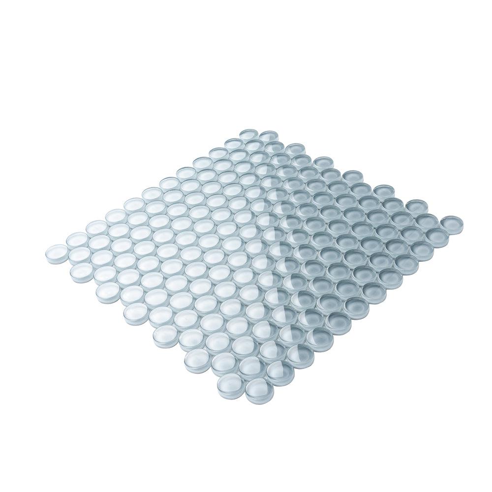 Gray Penny Round Glass Tile | Tile Club