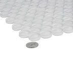 Ice White Glass Penny Round Tile | Tile Club