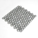 Matte Silver Hexagon Glass Mosaic Tile | Tile Club