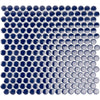 Navy Blue Buttons Porcelain Penny Round Tile