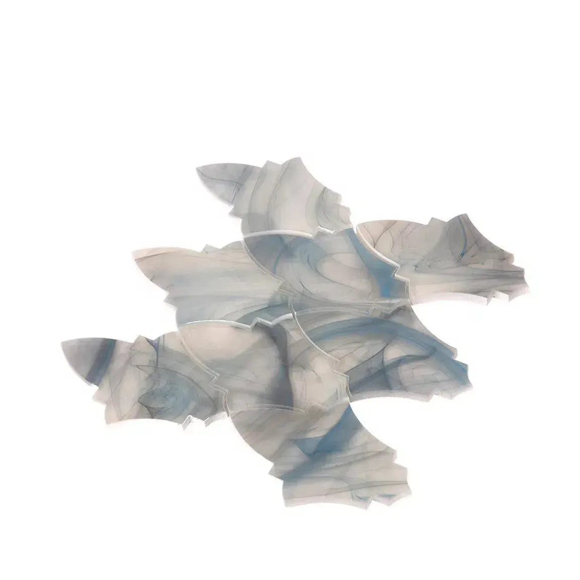 Sea Glass Louvre Blue Mosaic Tile | Tile Club