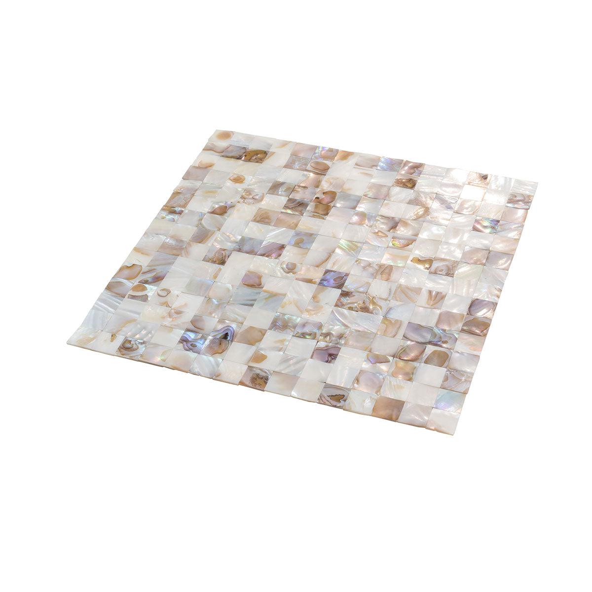 Seashell Dreams Square Mosaic Tile | Tile Club