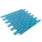 Sky Blue Glass Brick Tile | Tile Club
