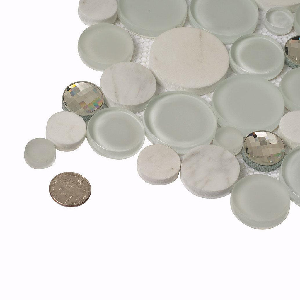 Sparkly Spheras Glass And Stone Tiles | Tile Club