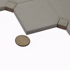 Square Rhombus Pearl White Thassos Shell Tile | Tile Club
